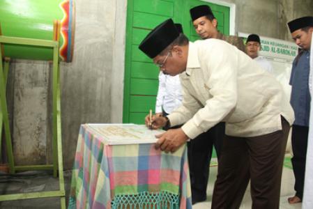 Walikota Medan Resmikan Masjid Al Barokah Marelan